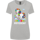 Autism Unicorn Embrace Different Autistic Womens Wider Cut T-Shirt Sports Grey