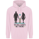 Autism We Will Always Be There Autistic Childrens Kids Hoodie Light Pink
