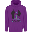 Autism We Will Always Be There Autistic Childrens Kids Hoodie Purple