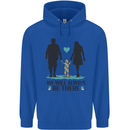 Autism We Will Always Be There Autistic Childrens Kids Hoodie Royal Blue