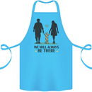 Autism We Will Always Be There Autistic Cotton Apron 100% Organic Turquoise