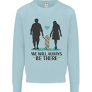 Autism We Will Always Be There Autistic Kids Sweatshirt Jumper Light Blue