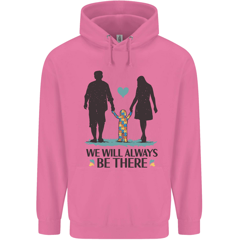 Autism We Will Always Be There Autistic Mens 80% Cotton Hoodie Azelea