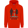 Autism We Will Always Be There Autistic Mens 80% Cotton Hoodie Bright Red