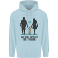 Autism We Will Always Be There Autistic Mens 80% Cotton Hoodie Light Blue