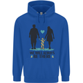 Autism We Will Always Be There Autistic Mens 80% Cotton Hoodie Royal Blue
