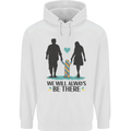 Autism We Will Always Be There Autistic Mens 80% Cotton Hoodie White