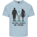 Autism We Will Always Be There Autistic Mens Cotton T-Shirt Tee Top Light Blue