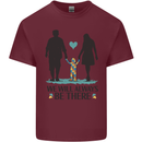 Autism We Will Always Be There Autistic Mens Cotton T-Shirt Tee Top Maroon