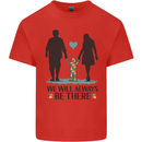 Autism We Will Always Be There Autistic Mens Cotton T-Shirt Tee Top Red