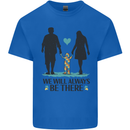 Autism We Will Always Be There Autistic Mens Cotton T-Shirt Tee Top Royal Blue