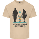 Autism We Will Always Be There Autistic Mens Cotton T-Shirt Tee Top Sand