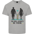 Autism We Will Always Be There Autistic Mens Cotton T-Shirt Tee Top Sports Grey