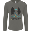 Autism We Will Always Be There Autistic Mens Long Sleeve T-Shirt Charcoal