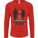 Autism We Will Always Be There Autistic Mens Long Sleeve T-Shirt Red