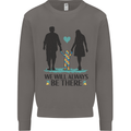 Autism We Will Always Be There Autistic Mens Sweatshirt Jumper Charcoal