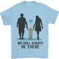Autism We Will Always Be There Autistic Mens T-Shirt 100% Cotton Light Blue