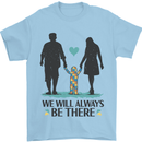 Autism We Will Always Be There Autistic Mens T-Shirt 100% Cotton Light Blue