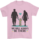 Autism We Will Always Be There Autistic Mens T-Shirt 100% Cotton Light Pink