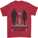 Autism We Will Always Be There Autistic Mens T-Shirt 100% Cotton Red