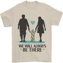 Autism We Will Always Be There Autistic Mens T-Shirt 100% Cotton Sand