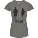 Autism We Will Always Be There Autistic Womens Petite Cut T-Shirt Charcoal