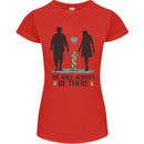 Autism We Will Always Be There Autistic Womens Petite Cut T-Shirt Red