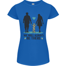 Autism We Will Always Be There Autistic Womens Petite Cut T-Shirt Royal Blue