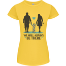 Autism We Will Always Be There Autistic Womens Petite Cut T-Shirt Yellow