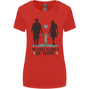 Autism We Will Always Be There Autistic Womens Wider Cut T-Shirt Red
