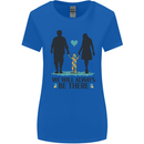 Autism We Will Always Be There Autistic Womens Wider Cut T-Shirt Royal Blue