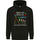 Autism World From Different Angles Autistic Childrens Kids Hoodie Black