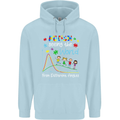 Autism World From Different Angles Autistic Childrens Kids Hoodie Light Blue