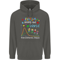 Autism World From Different Angles Autistic Childrens Kids Hoodie Storm Grey