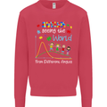 Autism World From Different Angles Autistic Kids Sweatshirt Jumper Heliconia