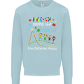 Autism World From Different Angles Autistic Kids Sweatshirt Jumper Light Blue