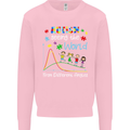 Autism World From Different Angles Autistic Kids Sweatshirt Jumper Light Pink
