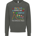 Autism World From Different Angles Autistic Kids Sweatshirt Jumper Storm Grey