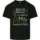 Autism World From Different Angles Autistic Kids T-Shirt Childrens Black