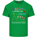 Autism World From Different Angles Autistic Kids T-Shirt Childrens Irish Green