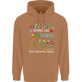 Autism World From Different Angles Autistic Mens 80% Cotton Hoodie Caramel Latte