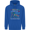 Autism World From Different Angles Autistic Mens 80% Cotton Hoodie Royal Blue