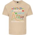 Autism World From Different Angles Autistic Mens Cotton T-Shirt Tee Top Sand