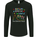 Autism World From Different Angles Autistic Mens Long Sleeve T-Shirt Black