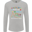 Autism World From Different Angles Autistic Mens Long Sleeve T-Shirt Sports Grey