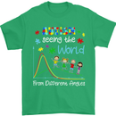 Autism World From Different Angles Autistic Mens T-Shirt Cotton Gildan Irish Green