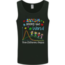 Autism World From Different Angles Autistic Mens Vest Tank Top Black