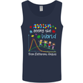 Autism World From Different Angles Autistic Mens Vest Tank Top Navy Blue
