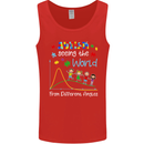 Autism World From Different Angles Autistic Mens Vest Tank Top Red