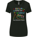 Autism World From Different Angles Autistic Womens Wider Cut T-Shirt Black